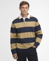 Barbour Men's Broome Rugby Shirt NAVY/TRENCH