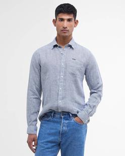 Barbour Men's Linton Tailored Long-Sleeved Shirt NAVY
