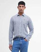 Barbour Men's Linton Tailored Long-Sleeved Shirt NAVY