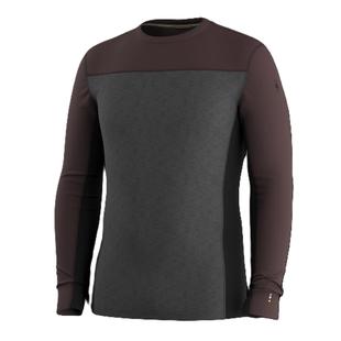 Smartwool Men's Classic Thermal Merino Base Layer Colorblock Crew MINKCHARCOAL