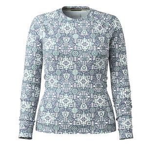 Smartwool Women's Classic Thermal Merino Base Layer Crew NIGHTFALLDECOFLORAL