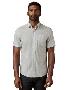 Faherty Men's Short-Sleeve Movement Shirt SAGESCALLOPSHELL