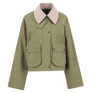 Barbour Women's Cropped Beadnell Casual Jacket BLEACHEDOLIVE/ANCIENT
