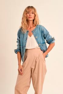 Molly Bracken Women's Woven Jacket LIGHTDENIM