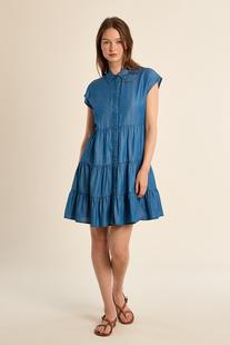 Molly Bracken Women's Woven Dress MIDBLUE
