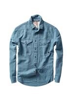 Relwen Slub Linen Workshirt MARINEFADE