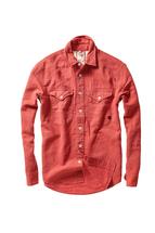 Relwen Slub Linen Workshirt POPPY