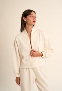 Gabrielle Women's Edie 1/2 Zip Pullover OFFWHITE