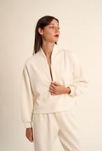 Gabrielle Women's Edie 1/2 Zip Pullover OFFWHITE