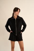 Gabrielle Women's Dora Full Zip Jacket BLACK