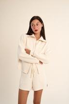 Gabrielle Women's Dora Full Zip Jacket OFFWHITE