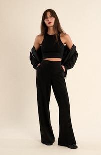 Gabrielle Women's Monalisa Wide Leg Pant BLACK