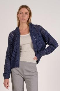 Elan Women's Sweater Full Zip Cardigan NAVY