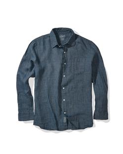 Grayers Positano Linen Shirt - Faded Navy FADEDNAVY