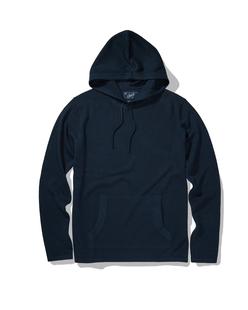 Grayers Linen Sweater Beach Hoodie - Navy NAVY