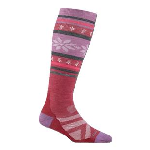Darn Tough Women's Alpine Over-The-Calf Lightweight Ski & Snowboard Socks CRANBERRY