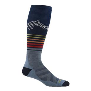 Darn Tough Men's Steep Lines Over-the-Calf Lightweight Ski & Snowboard Socks ECLIPSE