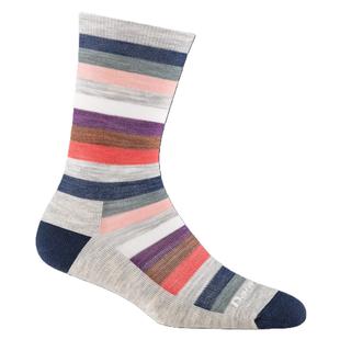 Darn Tough Women's Mystic Stripe Crew Lightweight Lifestyle Socks ASH