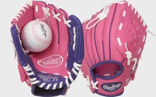 Rawlings Players Series 9 in Softball Glove with Soft Core Ball 
