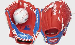 Rawlings Players Series 9 in Baseball/Softball Glove with Soft Core Ball - Left Hand