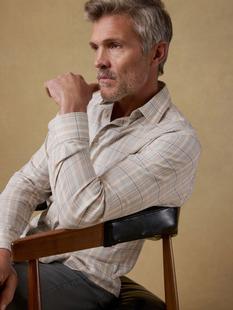 Faherty Men's Movement Monterey Shirt SANDYREEFPLAID