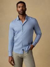 Faherty Men's Movement Monterey Shirt WHITEBLUECHECK