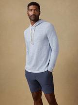 Faherty Men's Sunwashed Organic Hoodie BLUEIVORYFEEDER
