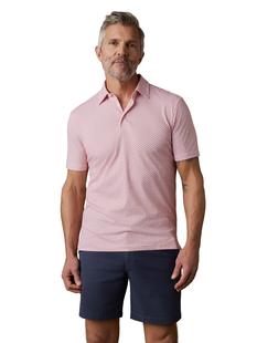 Faherty Men's Short-Sleeve Movement Pique Polo ROSESCALLOPSHELL