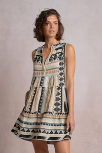 Elan Venus Dress NEUTRALAZTEC