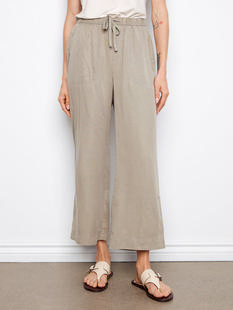 Charlie B Tencel Wide Leg Jogger Pants - Sage SAGE