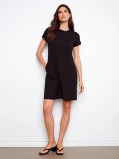 Charlie B Knee-Length Short-Sleeve Dress - Black BLACK