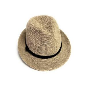 Shihreen Fedora Small Brim Hat NATURAL
