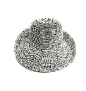 Shihreen Turn Brim Space Dye Hat BLACK/WHITE