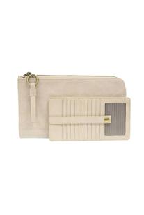 Joy Susan Karina Convertible Wristlet & Wallet LINEN