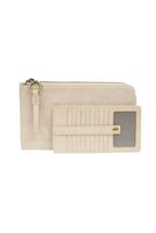 Joy Susan Karina Convertible Wristlet & Wallet LINEN