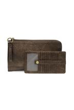 Joy Susan Karina Convertible Wristlet & Wallet METALLICDKBRONZE