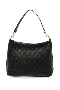 Joy Susan Winnie Woven Hobo BLACK