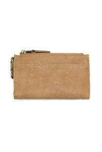 Joy Susan Bobbie Bifold Wallet with Carabiner CAMEL