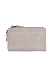 Joy Susan Bobbie Bifold Wallet with Carabiner GREY