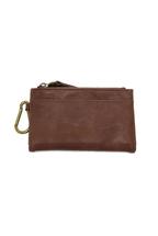 Joy Susan Bobbie Bifold Wallet with Carabiner WALNUT