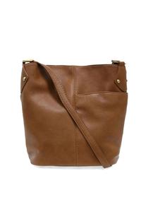 Joy Susan Dixie Front Slip Pocket Crossbody SADDLE