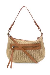 Joy Susan Natural Straw Effie Hobo w/ Removable Braided Strap NATURALSTRAW