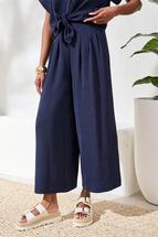 Tribal Women's Airflow Pleated Pants With Elastic Waistband NAUTICAL