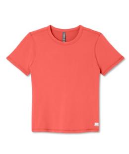Vuori Women's Short Sleeve Lux Tee BRIGHTCORAL