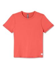 Vuori Women's Short Sleeve Lux Tee BRIGHTCORAL