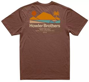 Howler Bros Men's T-Shirt MAHOGANY