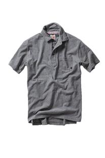Relwen Men's Fineline Jersey Polo DKGREY/WHT