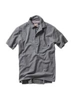 Relwen Men's Fineline Jersey Polo DKGREY/WHT