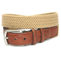 Torino Men's Cotton Elastic Belt CAMEL