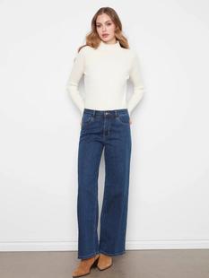 Charlie B Women's Chloe Wide Leg Jeans Alternate View